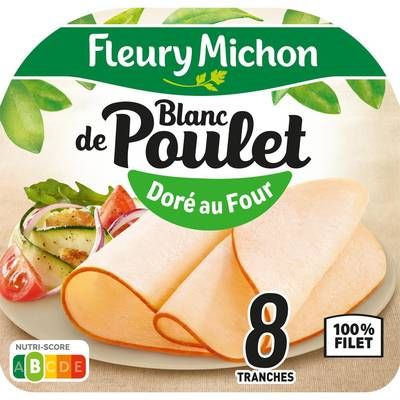 Fleury Michon Blanc de Poulet Doré au Four, 8 tranches - 240g