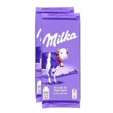 Milka Chocolat au Lait, Lot de 2x200g