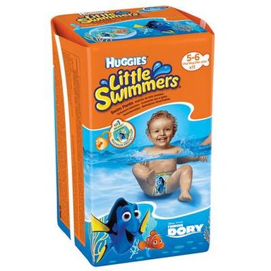 Huggies Couches maillot de bain Little Swimmers 12-18kg T5/6, 11 couches