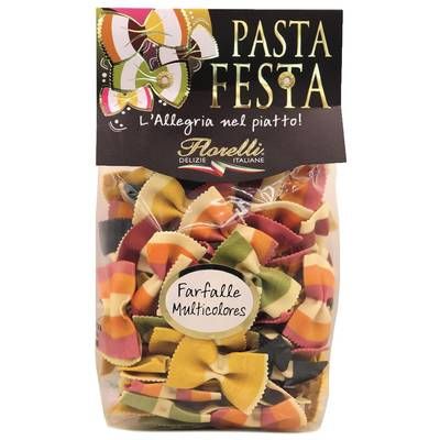 Florelli Pâtes Farfalle Multicololores, 250g