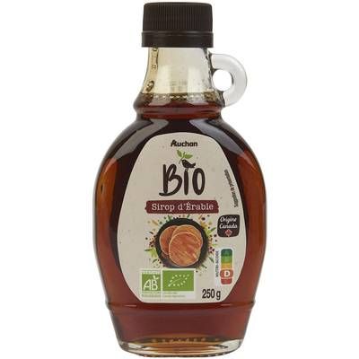 Auchan BIO Sirop d'érable bio origine Canada, 250g