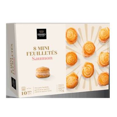 Erhard traiteur Minis feuilletés saumon, 110g