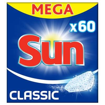 Sun Tablettes lave-vaisselle Classiques, 60 tablettes