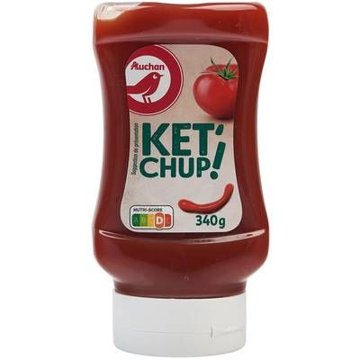 Auchan Ketchup nature flacon souple, 340g