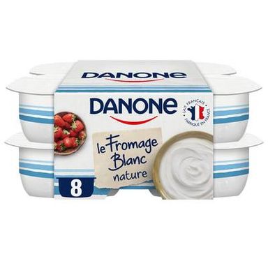 Danone Fromage Blanc Nature 3.2%mg, 8x100g