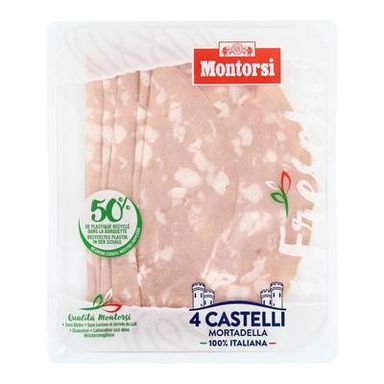 Montorsi Mortadelle IGP, Grandes Tranches, 6 tranches - 120g