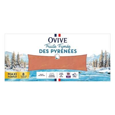 Ovive Truite Fumée des Pyrénées, 8 tranches - 240g