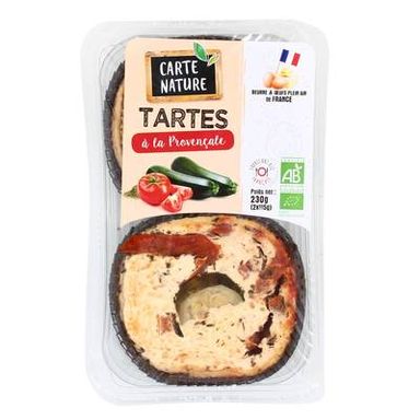 Carte Nature Tartes Provençales Bio, 2x115g