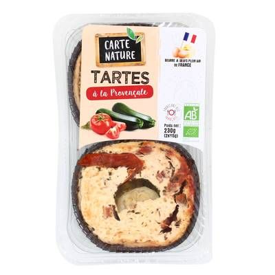 Carte Nature Tartes Provençales Bio, 2x115g