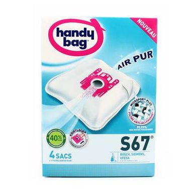 Handy Bag Sacs aspirateur S67 Bosch, Siemens, 4 sacs