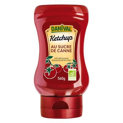 Danival Ketchup au sucre de canne bio, 560g