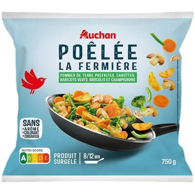 Auchan Poêlée fermière, 750g
