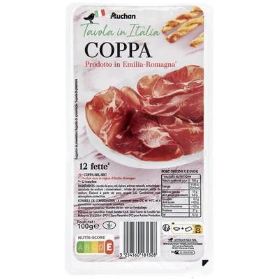 Auchan Tavola In Italia Coppa Italienne, 12 tranches - 100g