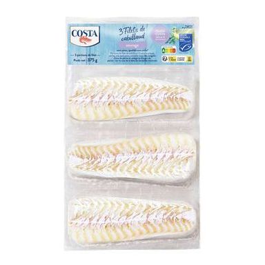 Costa Filet de cabillaud MSC, 3 filets, 375g