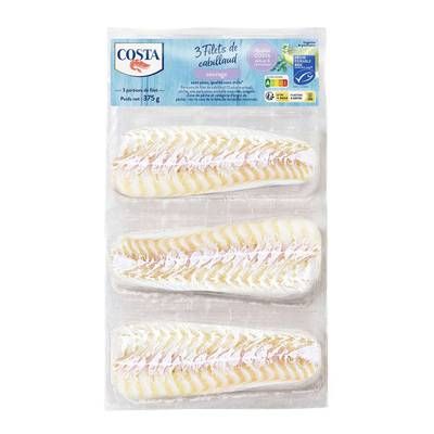 Costa Filet de cabillaud MSC, 3 filets, 375g