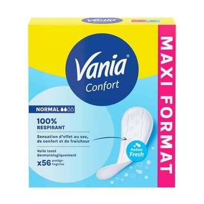 Vania Protege-slips confort normal fresh, 56 pièces