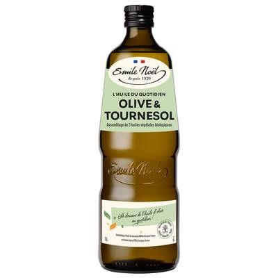 Emile Noël Huile de Tournesol et d'Olive bio, 1L