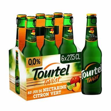 Tourtel Twist nectarine et notes de citron vert 0.00%, 6x27cl