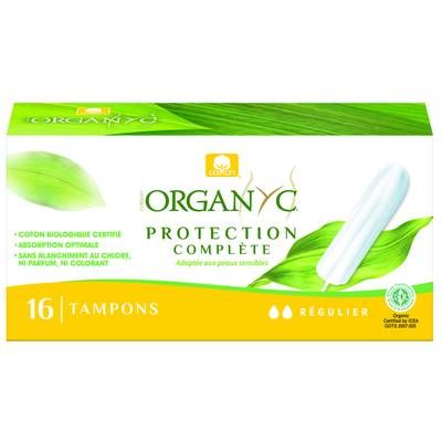 Organyc Tampons régulier sans applicateur., 16 tampons