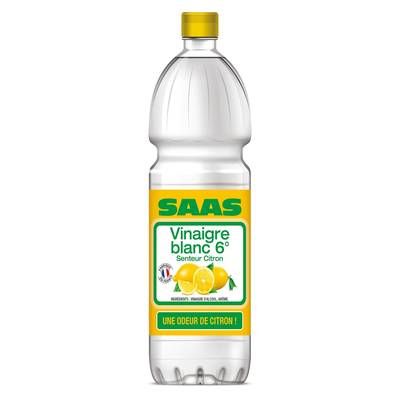 Melfor Vinaigre d'Alcool aromatisé Citron 6° - SAAS, 1L