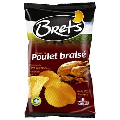 Bret's Chips Saveur Poulet Braisé, 125g