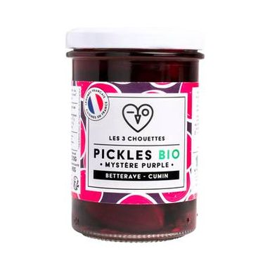 Les 3 Chouettes Pickles Betterave Cumin Bio, 210g