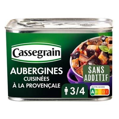 Cassegrain Aubergines cuisinées à la provençale, 660g
