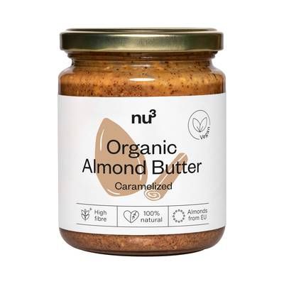 NU3 Beurre d'amande caramélisée Vegan bio, 250g