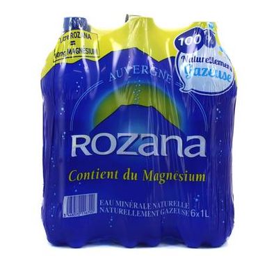 Rozana Eau gazeuse minérale naturelle, 6x1L