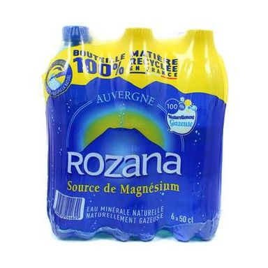 Rozana Eau gazeuse minérale naturelle, 6x50cl