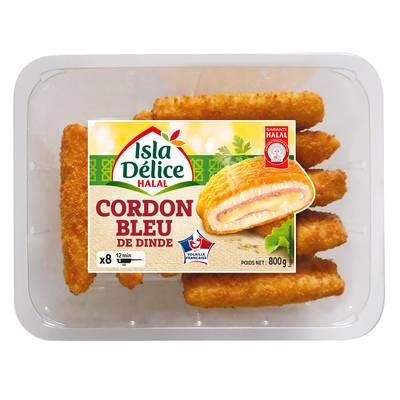 Isla Délice Cordon Bleu de Dinde - HALAL, 8x100g