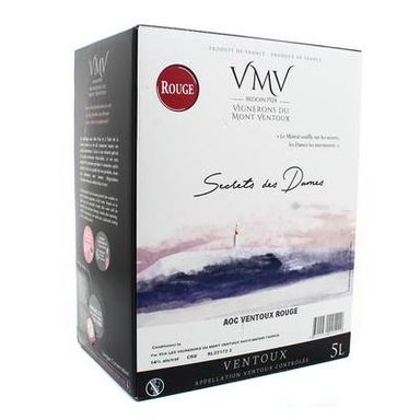 Ventoux rouge AOP Secrets des Dames 14°, Bag in box 5L