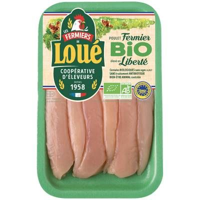 Loué Aiguillettes de Poulet Bio, 180g
