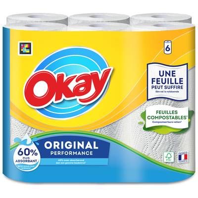 Okay Essuie-tout original, 6  rouleaux