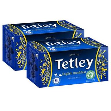 Tetley Thé English breakfast, Lot de 2x25 sachets