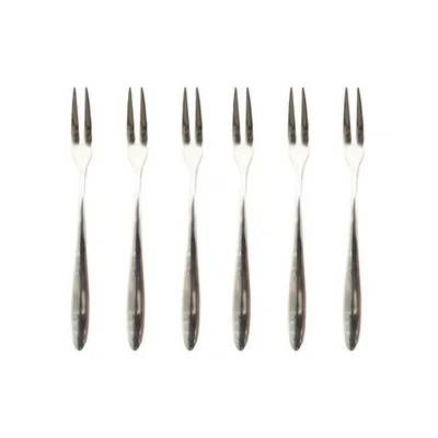Point virgule Set de 6 fourchettes à fruits de mer en acier inoxydable, 6 pièces