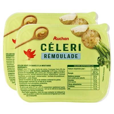 Auchan Céleri Rémoulade, Lot de 2x300g