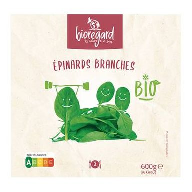 Bioregard Epinard bio en branche bio, 600g