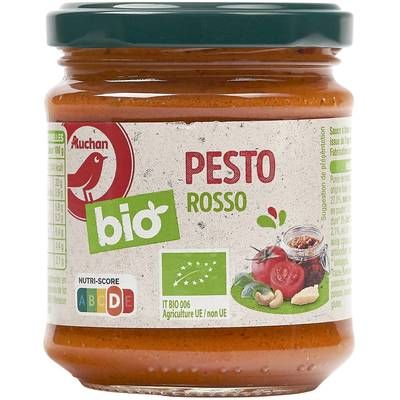 Auchan BIO Sauce Pesto rosso Bio, 190g