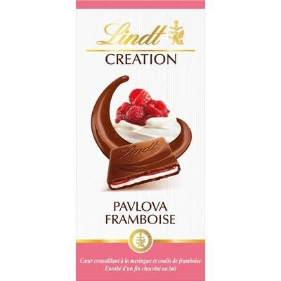 Lindt Chocolat au lait pavlova framboise, 150g