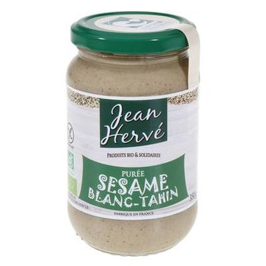 Jean Hervé Purée de sésame bio blanc tahin, 350g