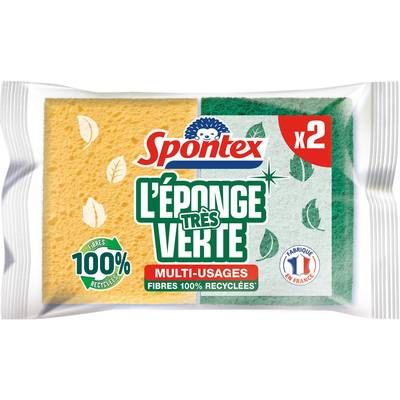 Spontex Éponges très vertes, 2 éponges