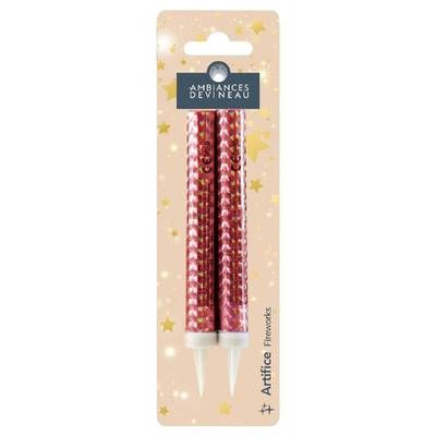 Ambiances Devineau Fontaine holographique Rouge, 2 pièces