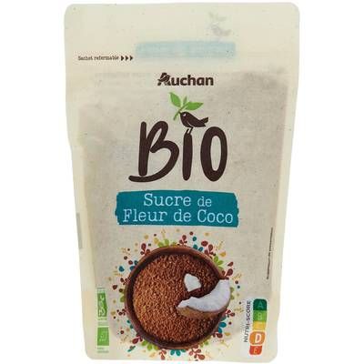 Auchan BIO Sucre de fleur de coco bio, 250g