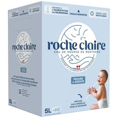 Roche Claire Eau de source de Montagne, Fontaine de 5L
