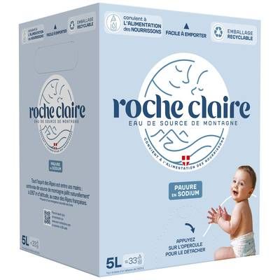 Roche Claire Eau de source de Montagne, Fontaine de 5L
