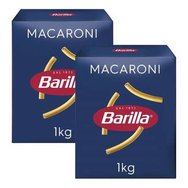 Barilla Pâtes Maccheroni, Lot de 2x1kg