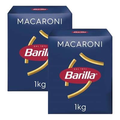 Barilla Pâtes Maccheroni, Lot de 2x1kg