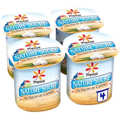 Yoplait Yaourt Nature Sucré, 4x125g