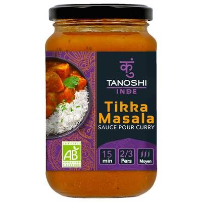 Tanoshi - Inde Sauce Tikka Masala Bio, 345g